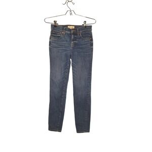 Madewell 8 Inch Skinny Jeans Medium Wash Denim Womens Size 25